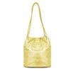 Block Colour Faux Leather Shoulder Handbag - 6773 - GREEN - Uneeka