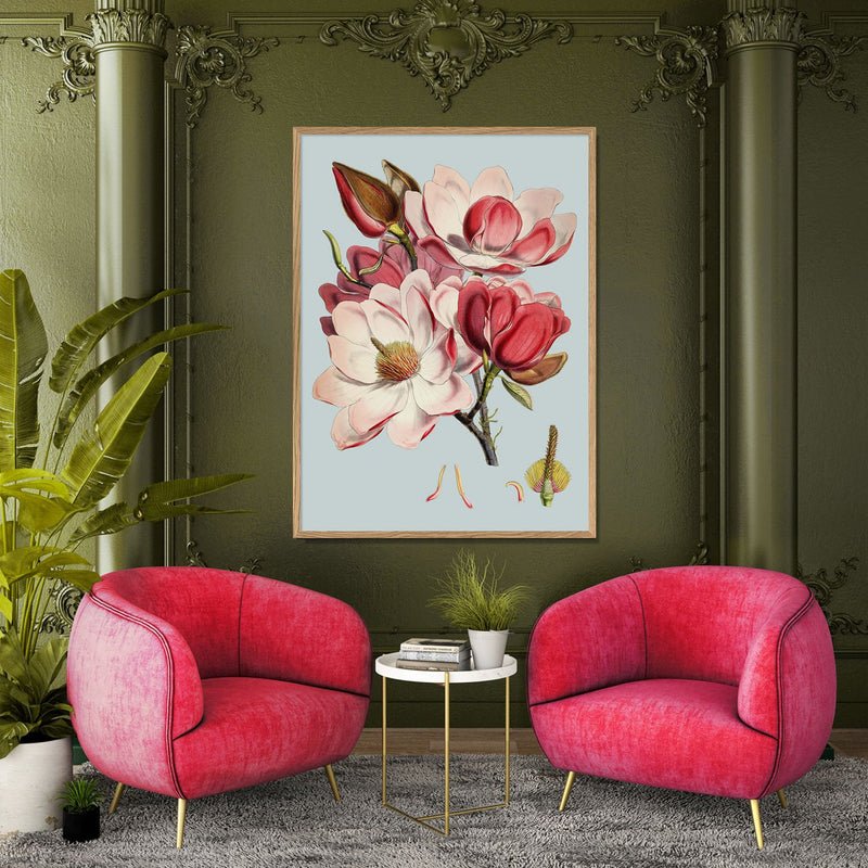 Blooming Pink Flower Framed Print - OFG 50x70 4600 - Uneeka