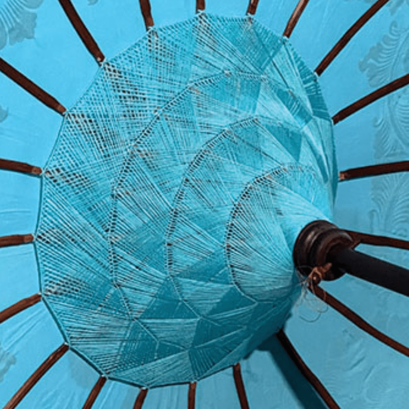Blue Bali Sun Parasol With Pole Joint - MB180 - Uneeka