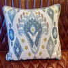 Blue & Cream Tribal Print Scatter Cushion - SCATTER CUSHIONS - TRIBAL - Uneeka