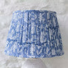 Blue Floral Pure Cotton Pleated Lampshade - SHB24881 - Uneeka
