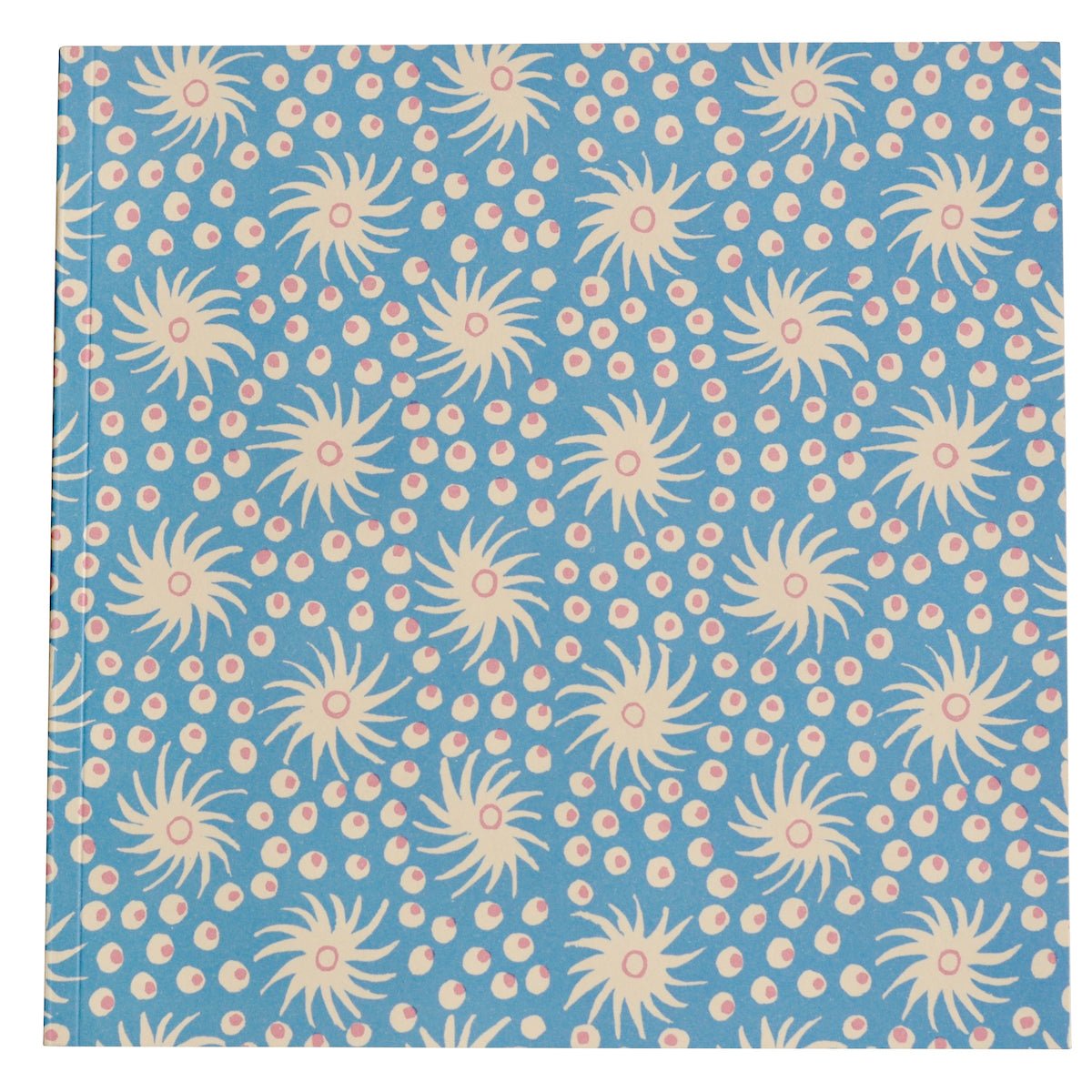 Blue Spiral & Dot Lined Paper Square Notebook - SQN MWY blue - Uneeka