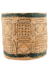 Braided Jute Block Printed Planter - PL4 - Uneeka
