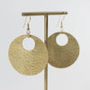 Brass Medium Circle Cut Out Earrings - JEMB1 - Uneeka