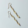 Brass Twisted Earrings - JEBB8 - Uneeka