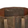 Buffalo Leather Shopping Bag - HIBSHB - BR - Uneeka