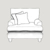 Canterbury Upholstered Fabric Armchair - Made To Order - J Brown Chamonix - 293 Linen - CANTER1 - Uneeka