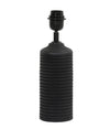 Carved Black Wooden Lamp Base - 7038112 - Uneeka