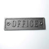 Cast Antique Iron Office Plaque - 70.342.AI.OFF - Uneeka