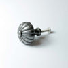Cast Antique Iron Ridged Pumpkin Knob - 49.086P.AI.32 - Uneeka