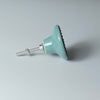Ceramic Doorknob With Embossed Edge - DK103 teal - Uneeka