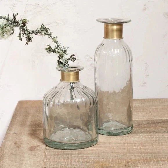 Chara Hammered Lines Bottle Vase - CB0801 - Uneeka
