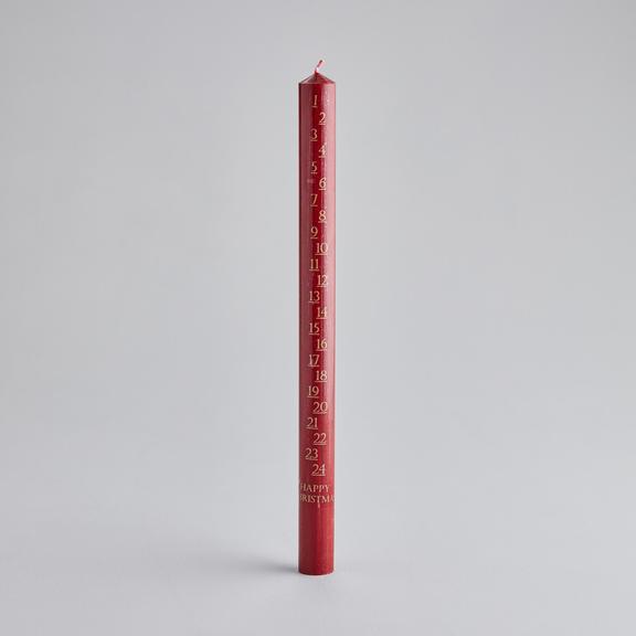 Christmas Red Advent Candle - F00044 - Uneeka