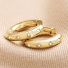 Chunky Crystal Star Hoops - 65592 - Uneeka