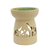 Circular Oil Burner With Elephant Cut Out Design - CCUT024 - Uneeka