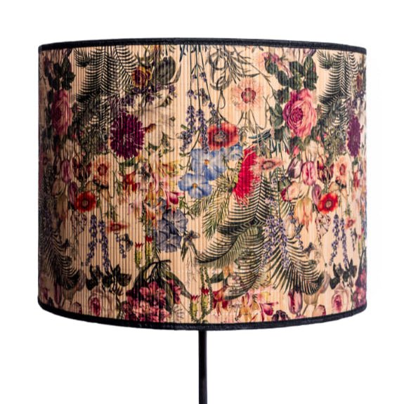 Colourful Floral Bamboo Lampshade - PSC12 - Uneeka