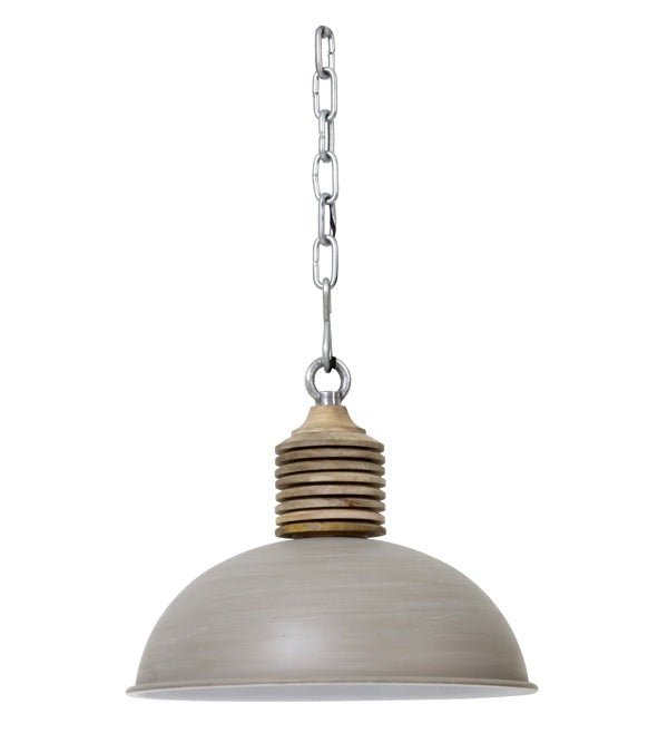 Concrete Wooden Hanging Lamp - 3073825 - Uneeka