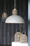 Concrete Wooden Hanging Lamp - 3073725 - Uneeka