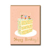 Confetti Cake Birthday Greetings Card - 1085 - Uneeka