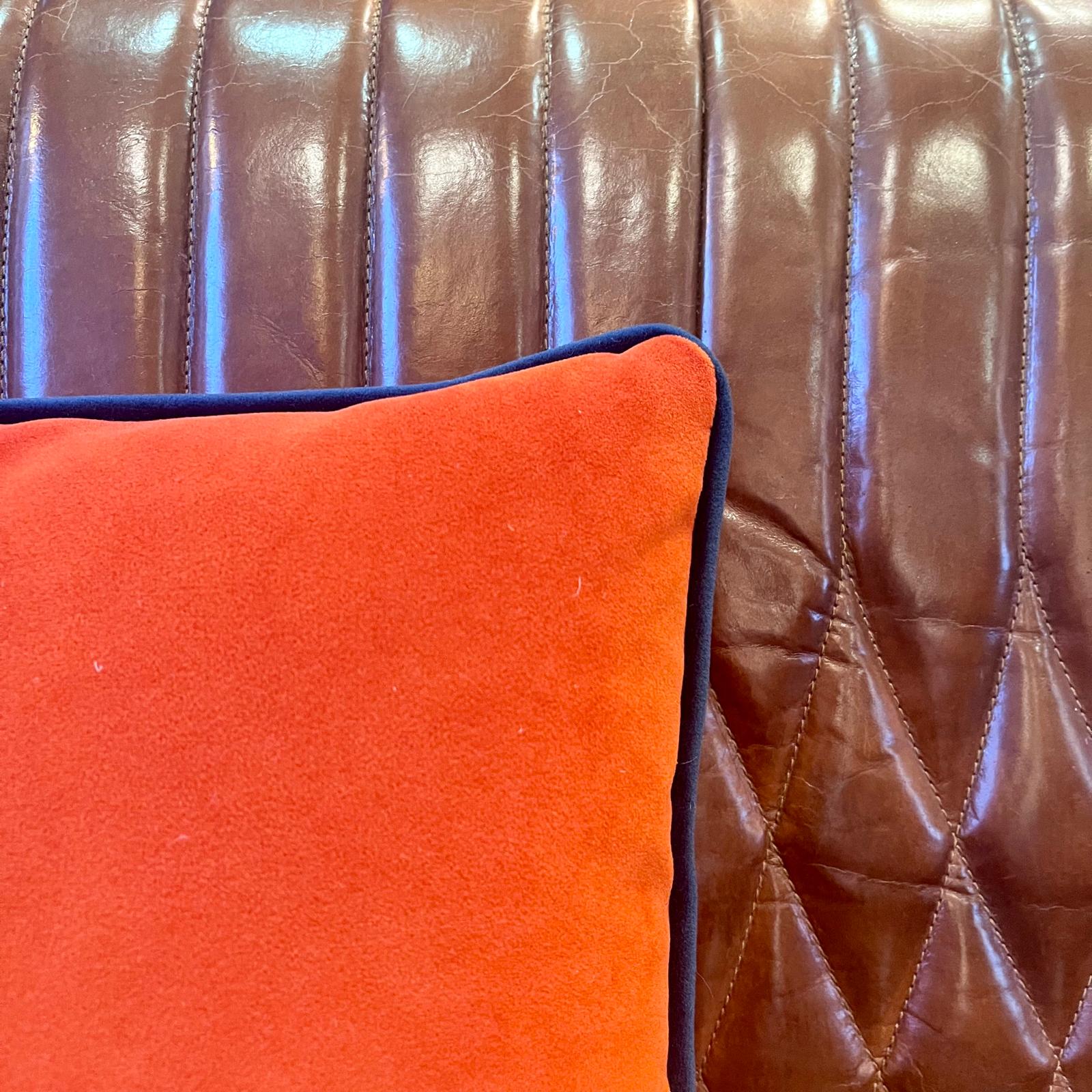 Contrast Colour Piping Scatter Cushion - SCATTER CUSHIONS - LIGHT GREY - Uneeka