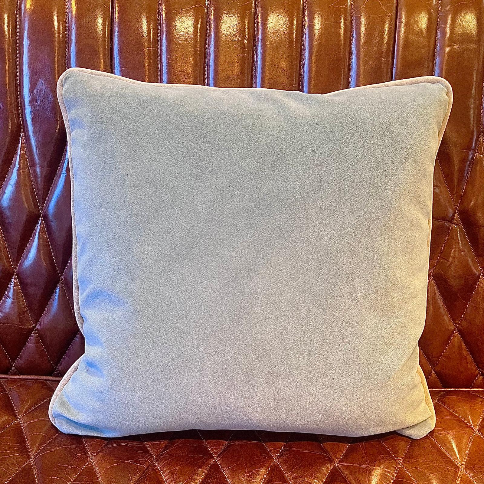 Contrast Colour Piping Scatter Cushion - SCATTER CUSHIONS - LIGHT GREY - Uneeka