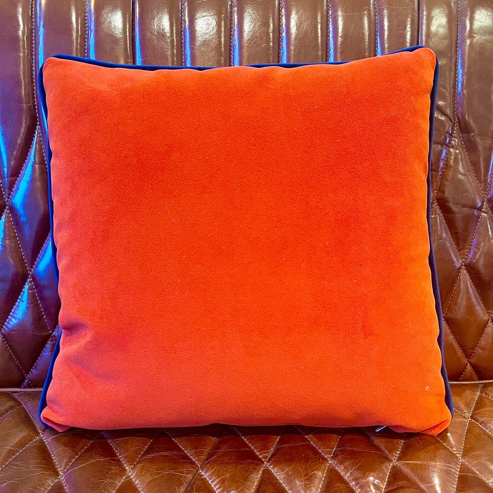 Contrast Colour Piping Scatter Cushion - SCATTER CUSHIONS - ORANGE - Uneeka