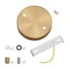 Cylindrical Metal Ceiling Rose Kit - Double Outlet - KRM572FVBOTERM - Uneeka