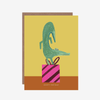 Dancing Croc With Present Snappy Birthday Card* - HCWB214 - Uneeka