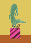 Dancing Croc With Present Snappy Birthday Card - HCWB214 - Uneeka