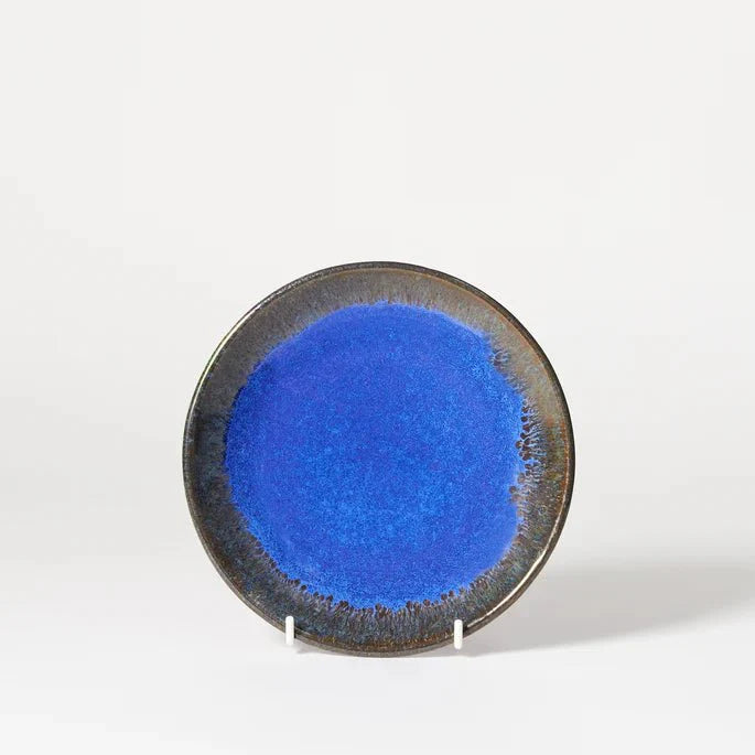 Dark Blue Glazed Stoneware Side Plate - 124830 - Uneeka