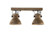 Dark Brown Wooden Wall Lamp - 2932584 - Uneeka