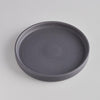 Dark Grey Ceramic Candle Plate - F01022 - Uneeka