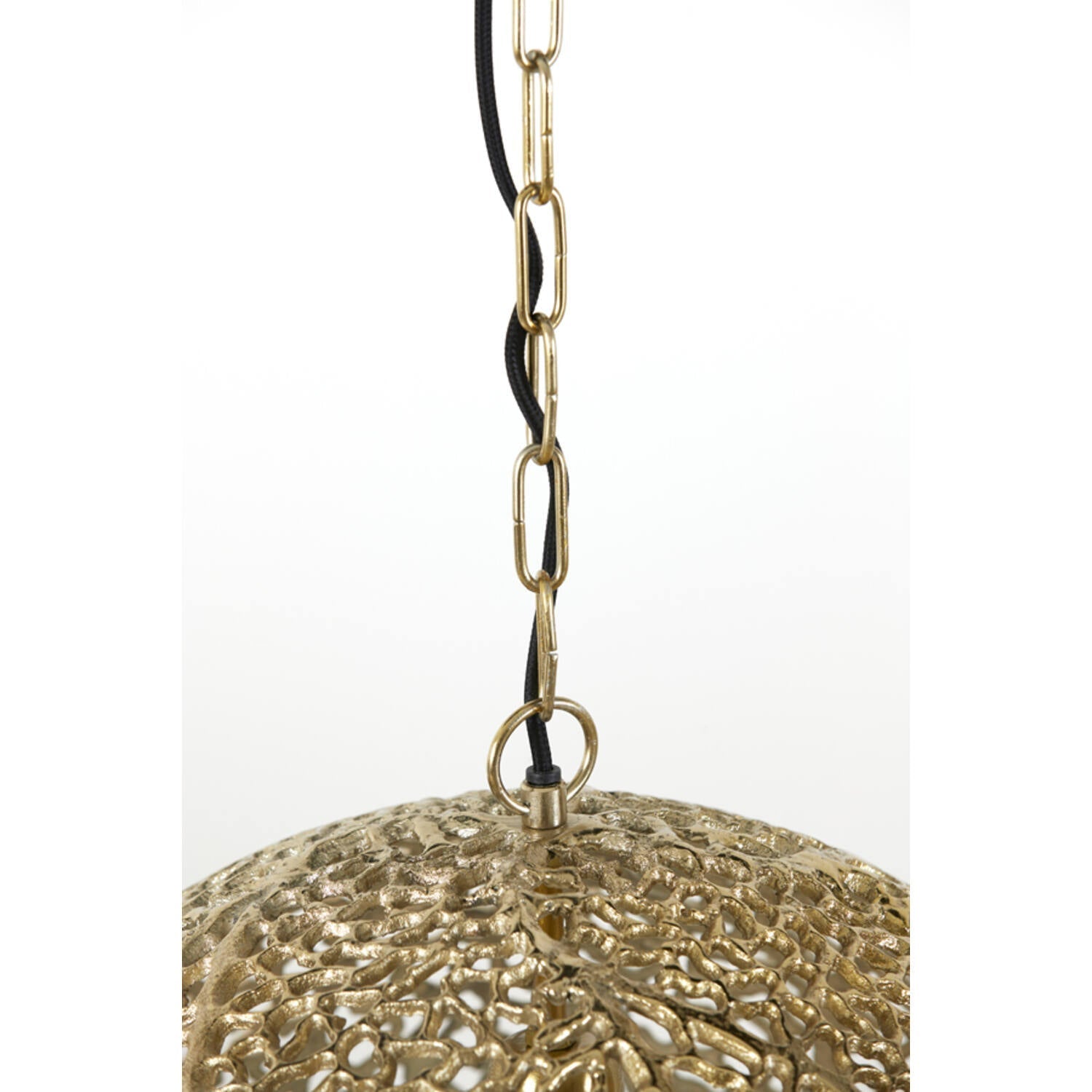 Decorative Gold Metal Hanging Lamp - 2959185 - Uneeka