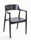 Denmark Black Round Dining Chair - SH07B - Uneeka