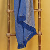 Diamond Recycled Cotton Throw - TH59BL - Uneeka