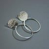 Disc Studs Round Hoop - Disc Stud Round Hoop - Uneeka