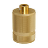 Double Ferrule Milled Aluminium E27 Lamp Holder Kit - KBR27ALCF - Uneeka