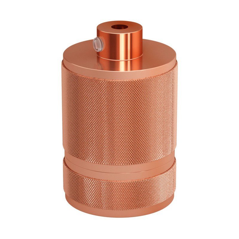 Double Ferrule Milled Aluminium E27 Lamp Holder Kit - KBR27ALCF - Uneeka