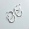 Double Oval Earrings - CE - 4042 - MS - Uneeka