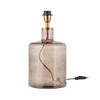 Edina Smoke Brown Recycled Glass Table Lamp Base - EL0701 - Uneeka