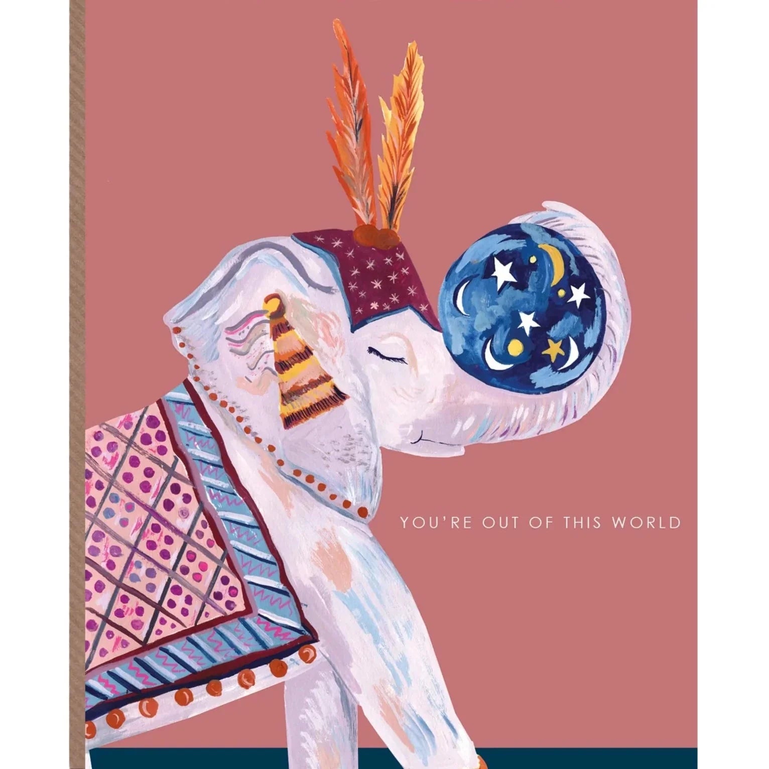 Elephant You're Out Of This World Greetings Card - HCWB352 - Uneeka