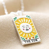 Enamel 'Sun' Tarot Necklace - 60166 - Uneeka