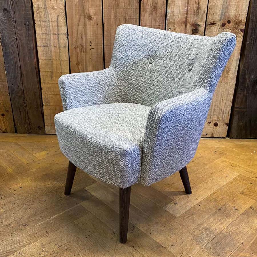 Felicity Upholstered Fabric Occasional Chair - Made To Order - J Brown Chamonix - 293 Linen - FELICITY - Uneeka