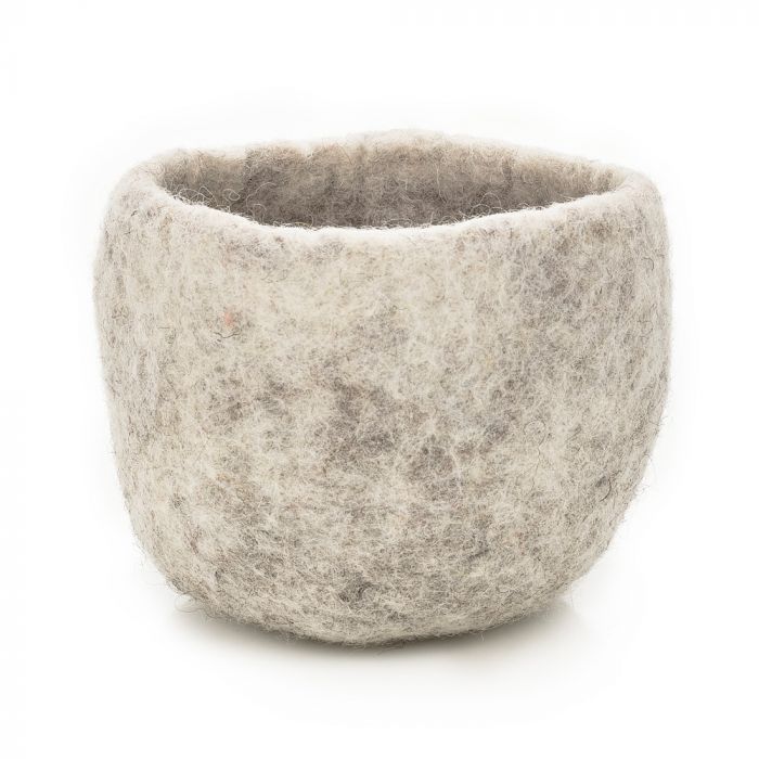 Felt Trinket Bowl/Plant Pot Home Accessory* - HATB - GREY - Uneeka