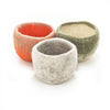Felt Trinket Bowl/Plant Pot Home Accessory* - HATB - ORANGE - Uneeka