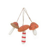 Felt Wild Foraged Orange Toadstool Mushrooms - ANHWFM3 - Uneeka