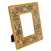 Floral Hand Painted Wooden Photo Frame - PF42 BLK - Uneeka