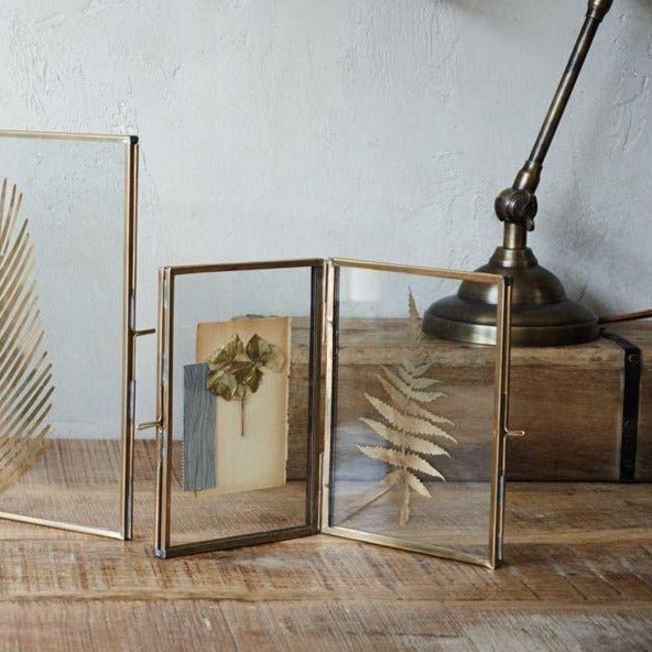 Folded Danta Antique Brass Frame - DF0301 - Uneeka