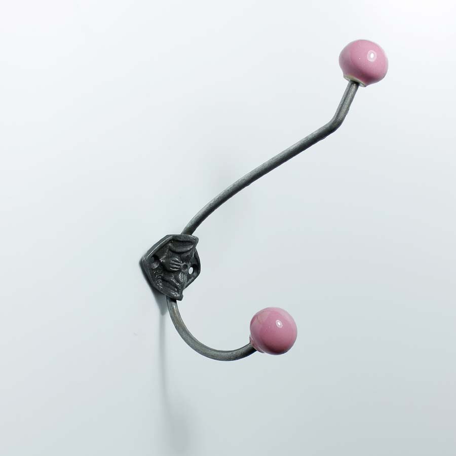 French Rosette Hat & Coat Hook with Ceramic Balls - 49.336P.AIC.215 - Uneeka