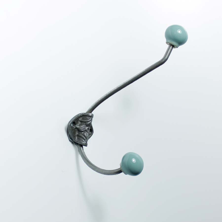 French Rosette Hat & Coat Hook with Ceramic Balls - 49.336FG.AIC.215 - Uneeka